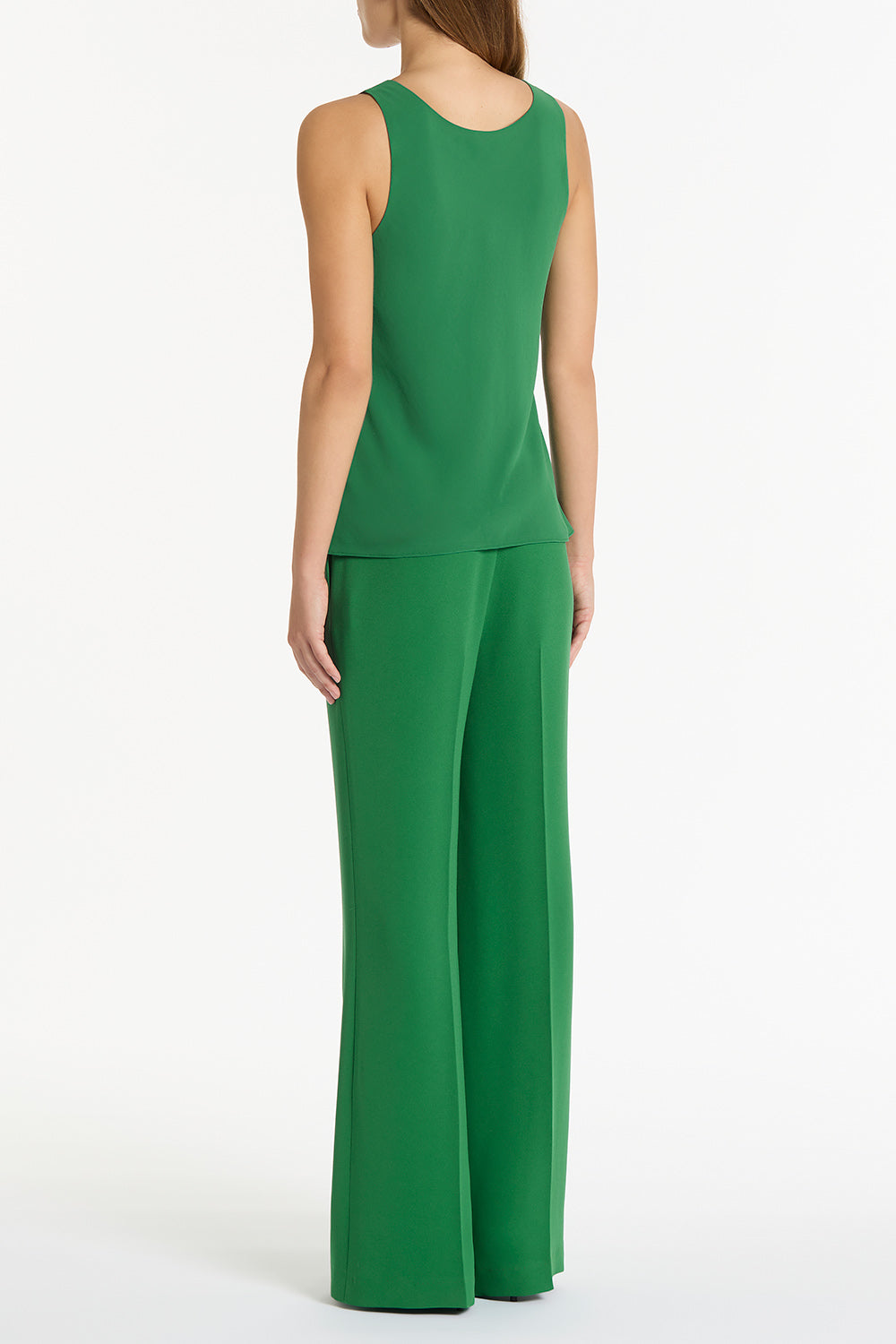 Carla Zampatti Jade Georgette Scoop Cami (Green)