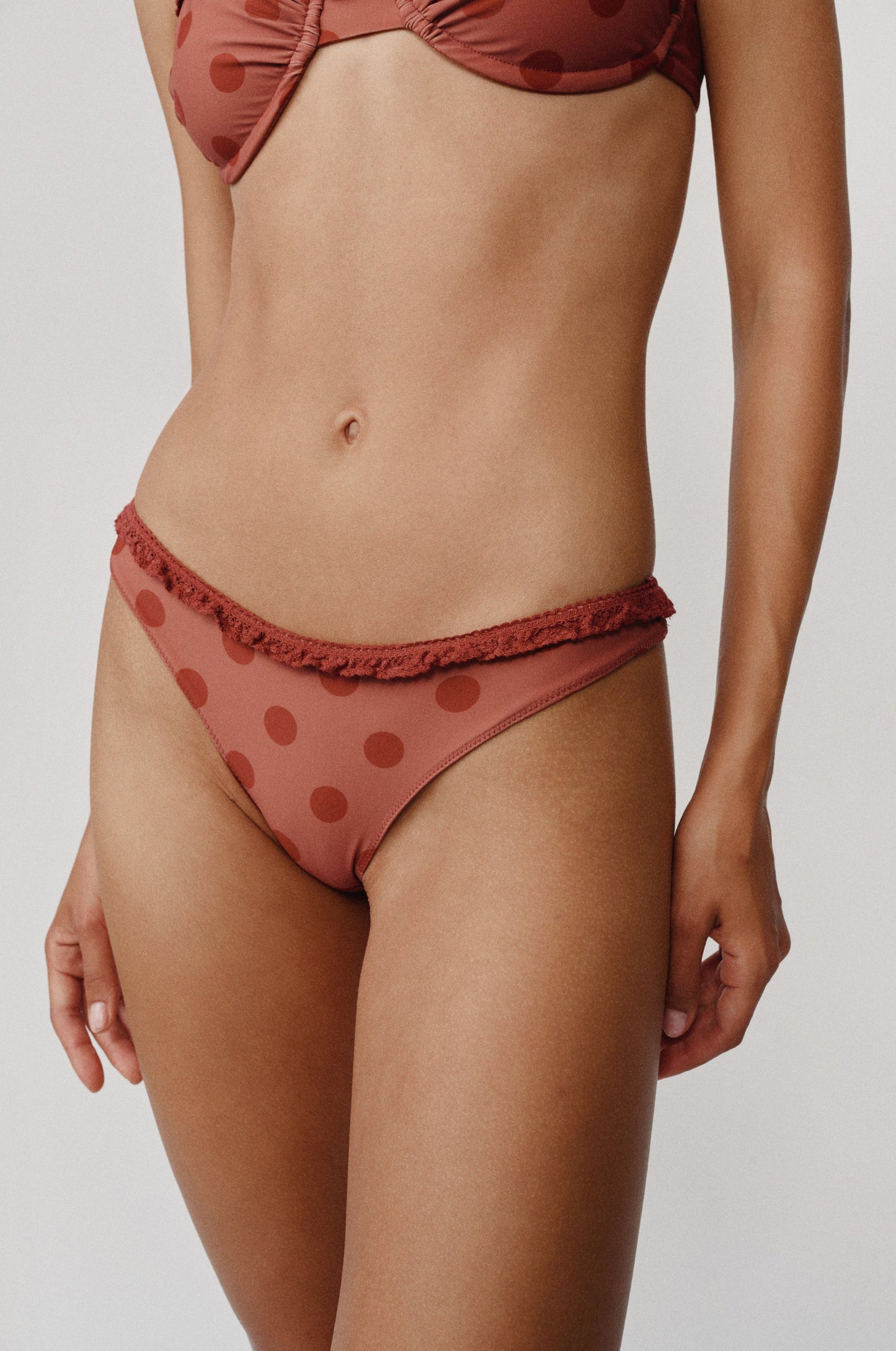 Jeanie Bikini Bottom (Red Big Dot)