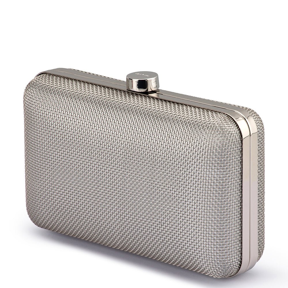 Olga Berg JEN Mesh Clutch (Silver)