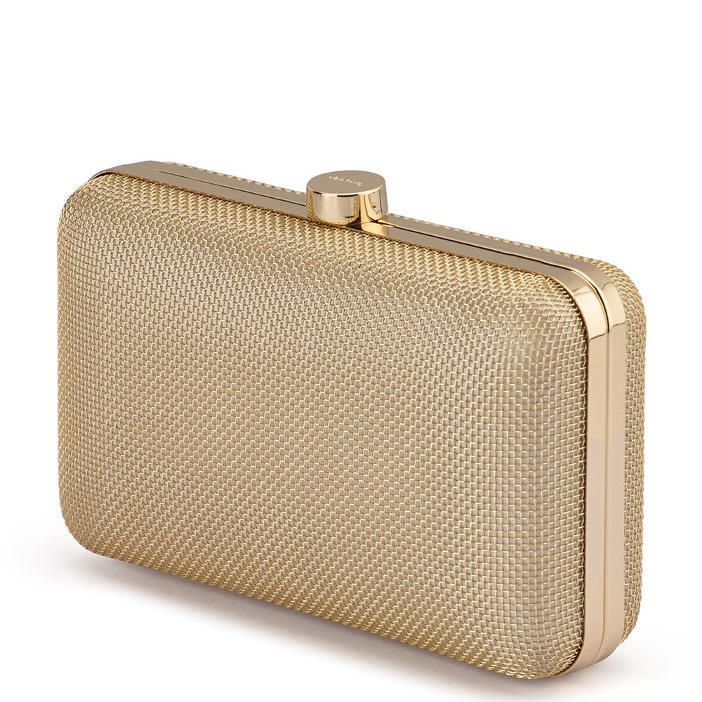 Olga Berg JEN Mesh Clutch (Gold)