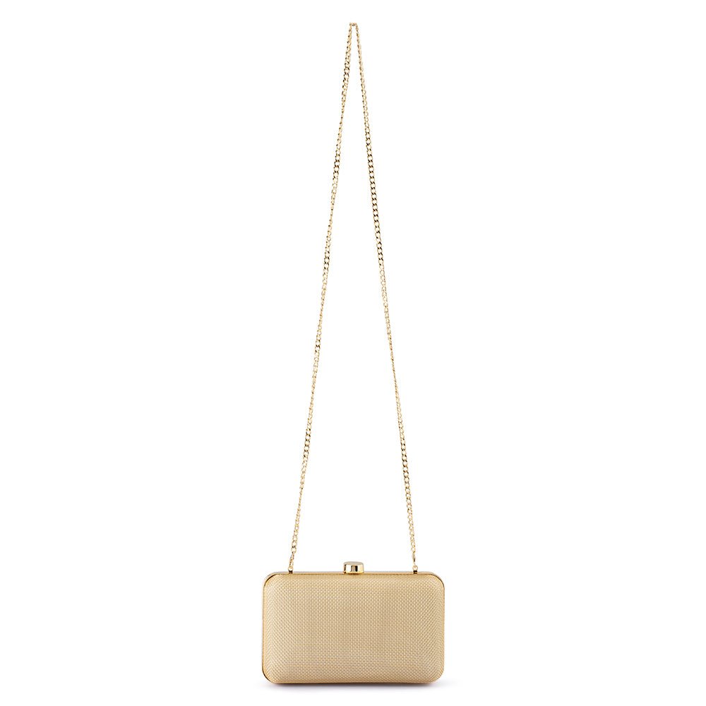 Olga Berg JEN Mesh Clutch (Gold)