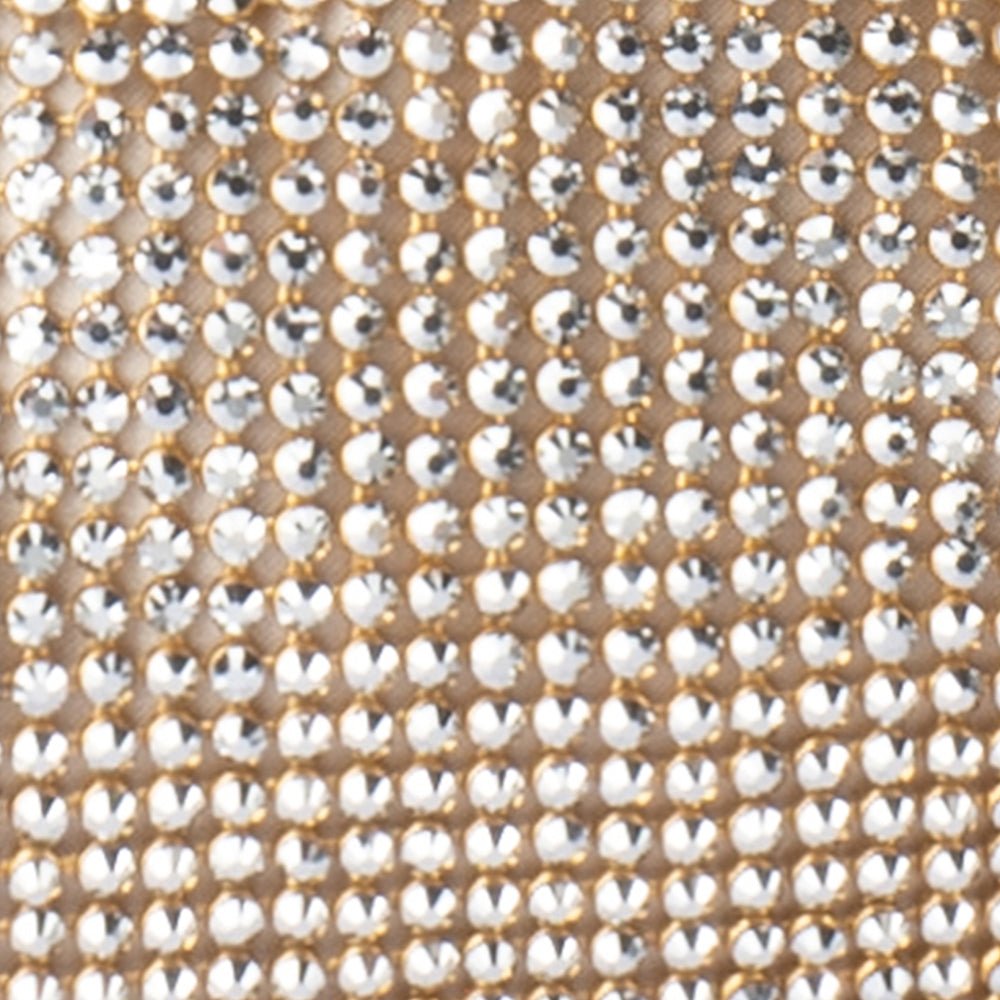 Olga Berg JESSICA Crystal Mesh Bag (Champagne)