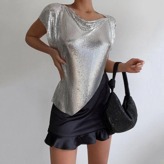 Image of Bags. Product name - JESSICA Crystal Mesh Bag in Bag colour by brand - Olga Berg