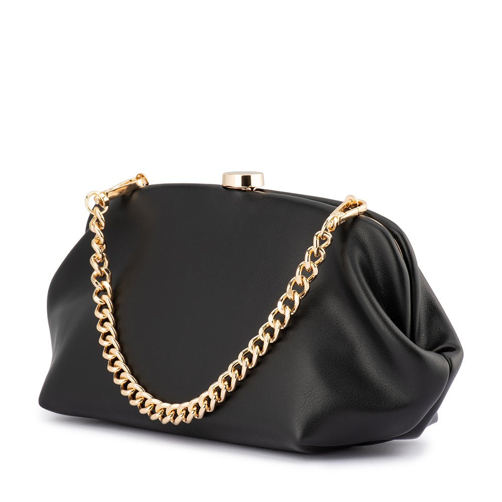 Olga Berg JOSEFINA Framed Clutch (Black)