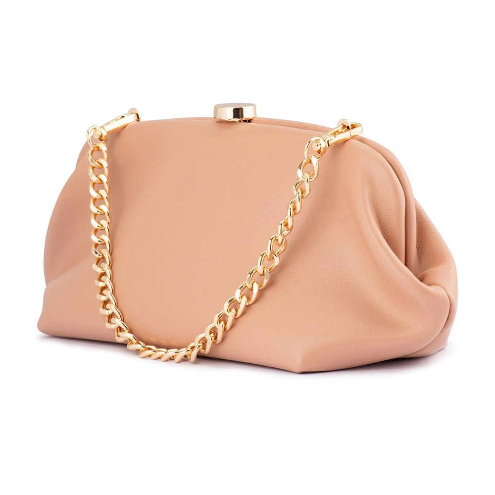Olga Berg JOSEFINA Framed Clutch (Blush)
