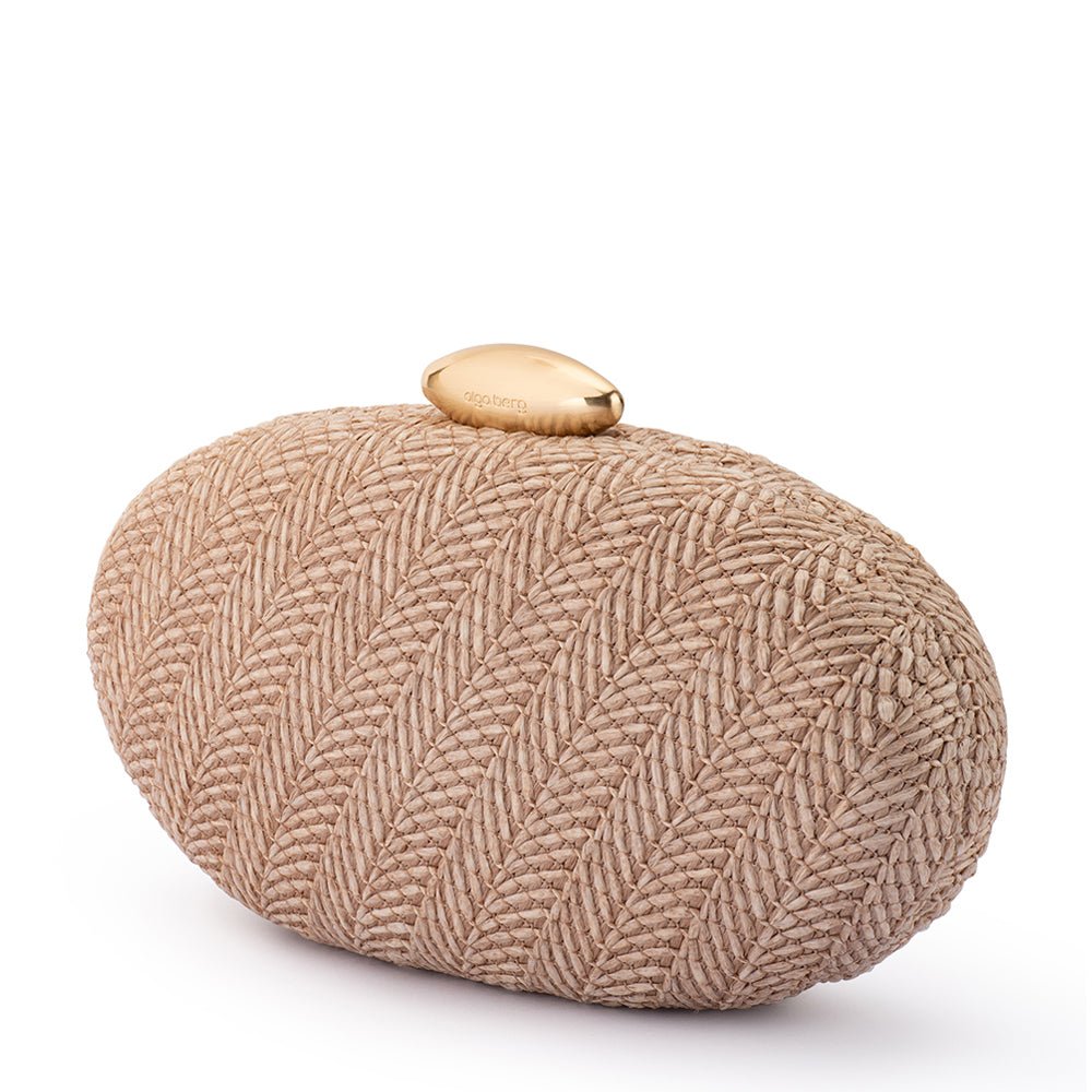 Olga Berg JOSIE Woven Clutch (Pink)
