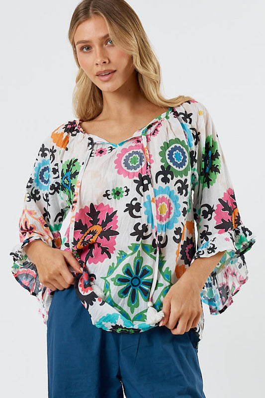 Image of a model wearing Tops. Productname: Kabana Anais Top | EXCLUSIVE in Top colour by brand - Kabana