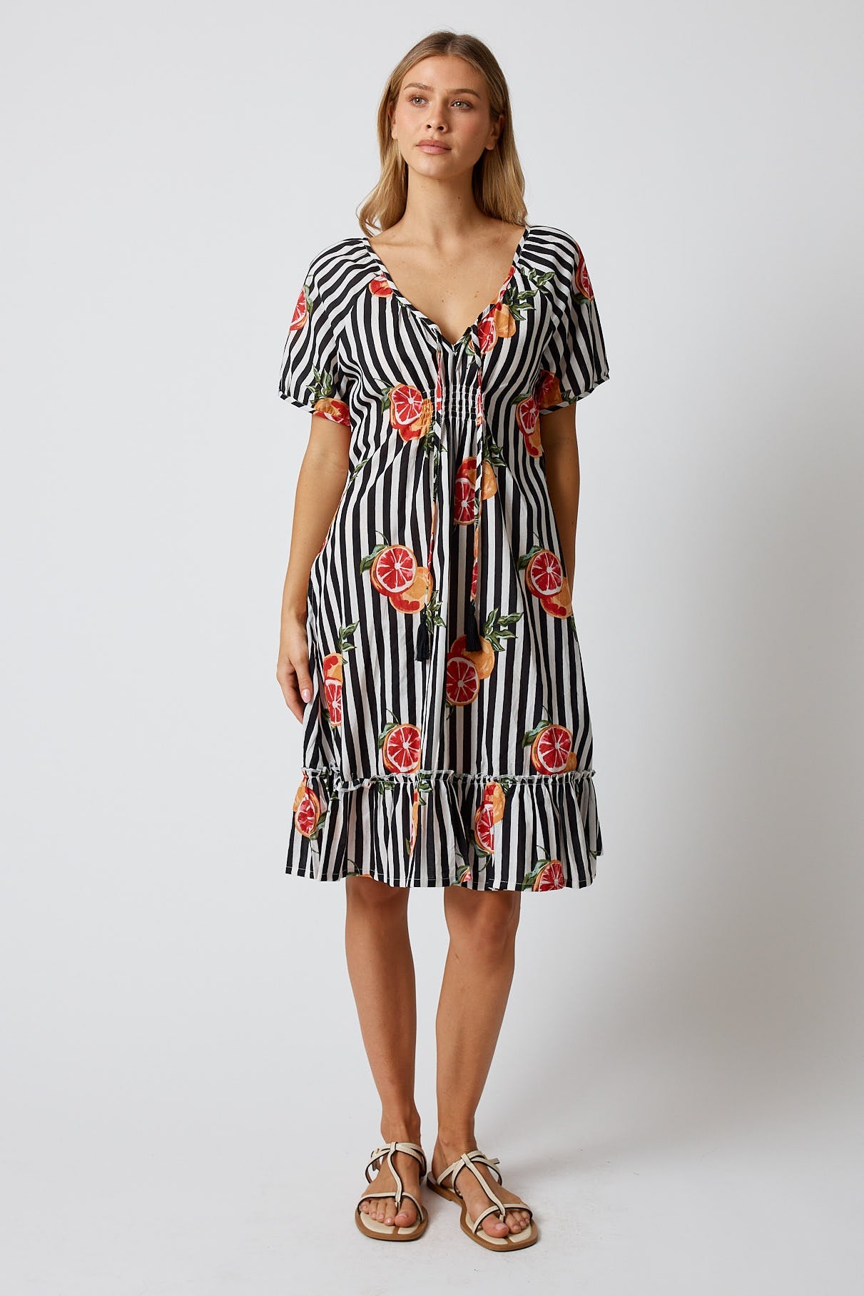 Kabana Inis Shirred Dress Black | EXCLUSIVE (Red)
