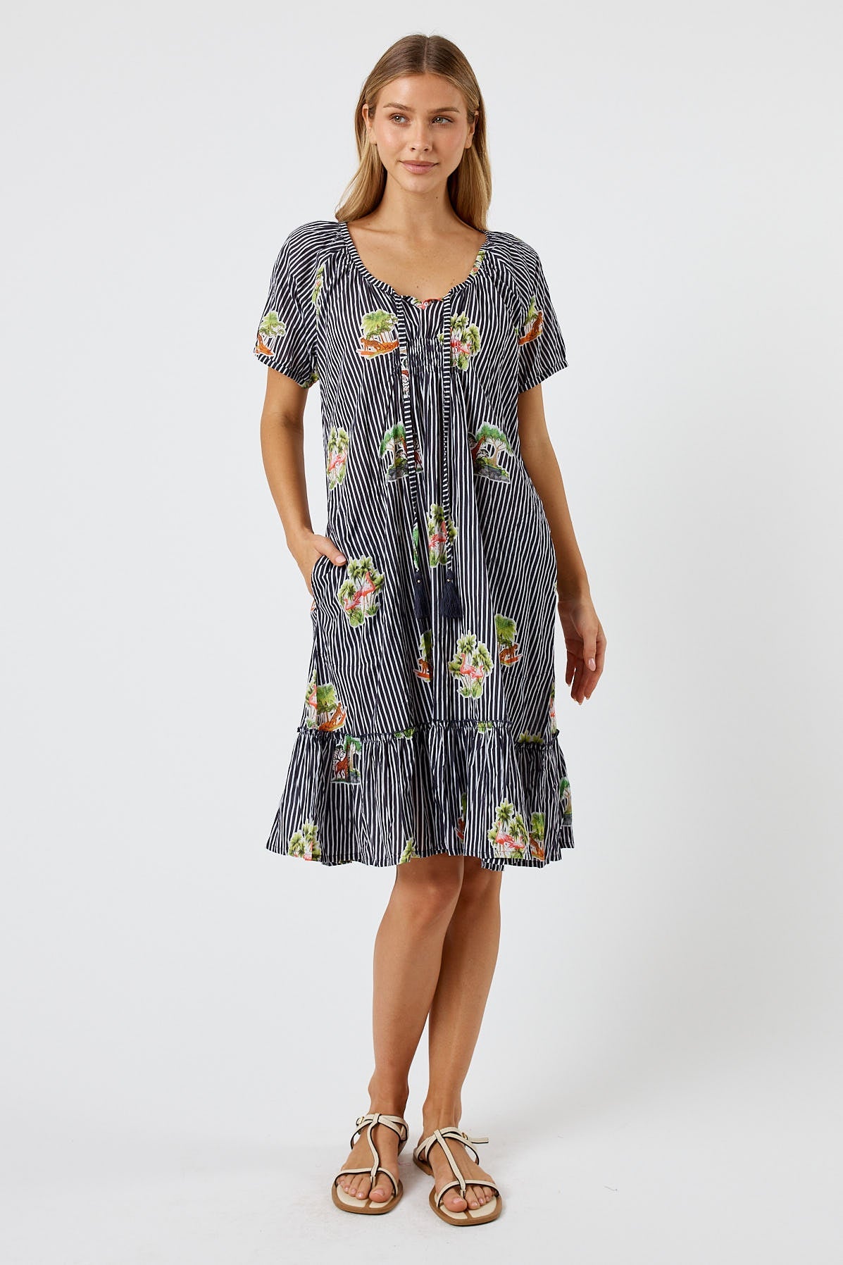 Kabana Jayne Shirred Dress | EXCLUSIVE (Red)