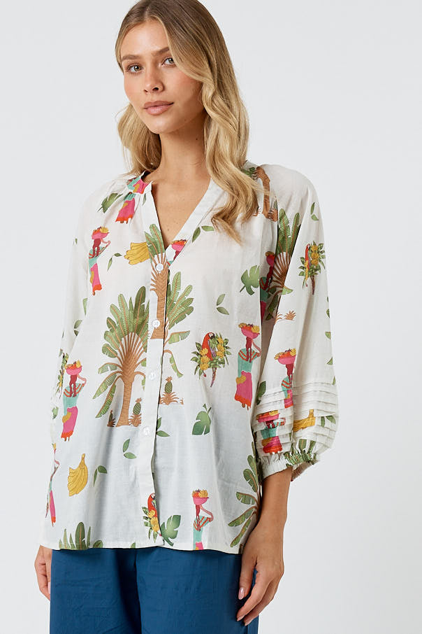 Image of Shirts. Product name - Kabana Sabrina Shirt White | EXCLUSIVE in White colour by brand - Kabana