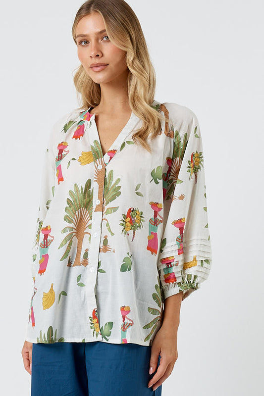 Image of Shirts. Product name - Kabana Sabrina Shirt White | EXCLUSIVE in White colour by brand - Kabana