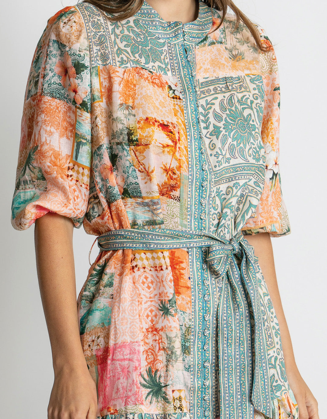 Kachel Aria Mini Dress (Multi)