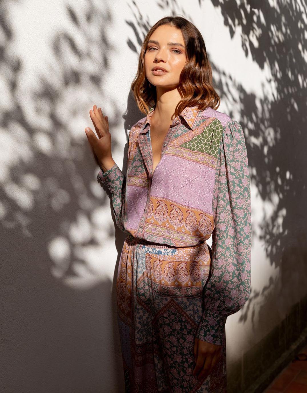 Image of Shirts. Product name - Caroline Shirt Multi in Multi colour by brand - Kachel