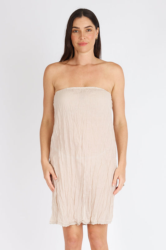 Image of Others. Productname: Kalme Ibiza Strapless Slip Ecru in Ecru colour by brand - Kalme