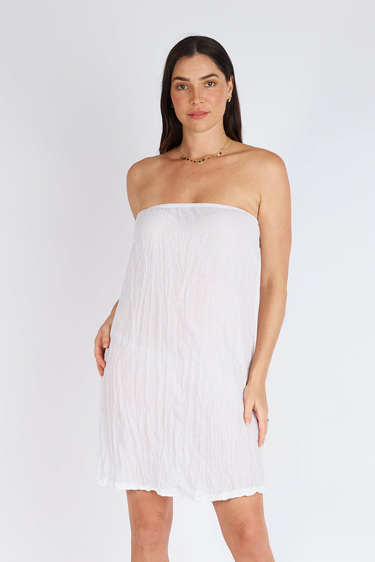 Image of Others. Productname: Kalme Strapless Slip White in White colour by brand - Kalme