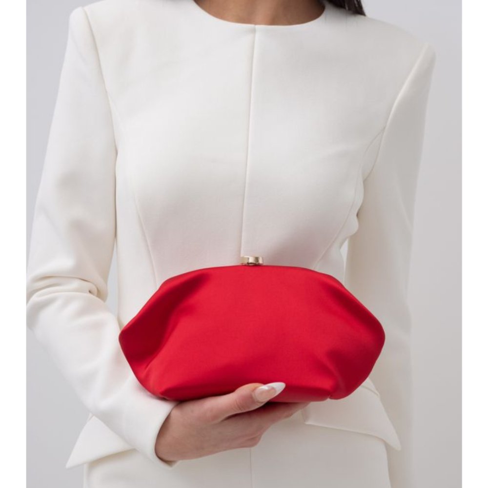 Image of Bags. Productname: KARINA Satin Clutch in colour by brand - Olga Berg