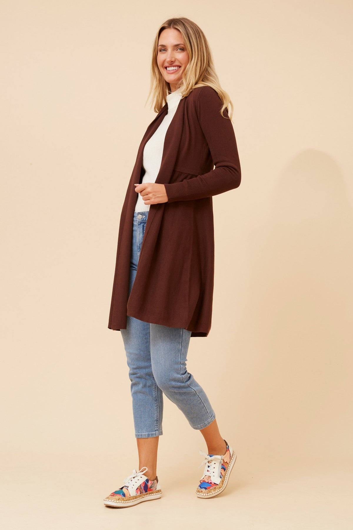 LENA SOLID KNIT CARDIGAN (Pistachio)