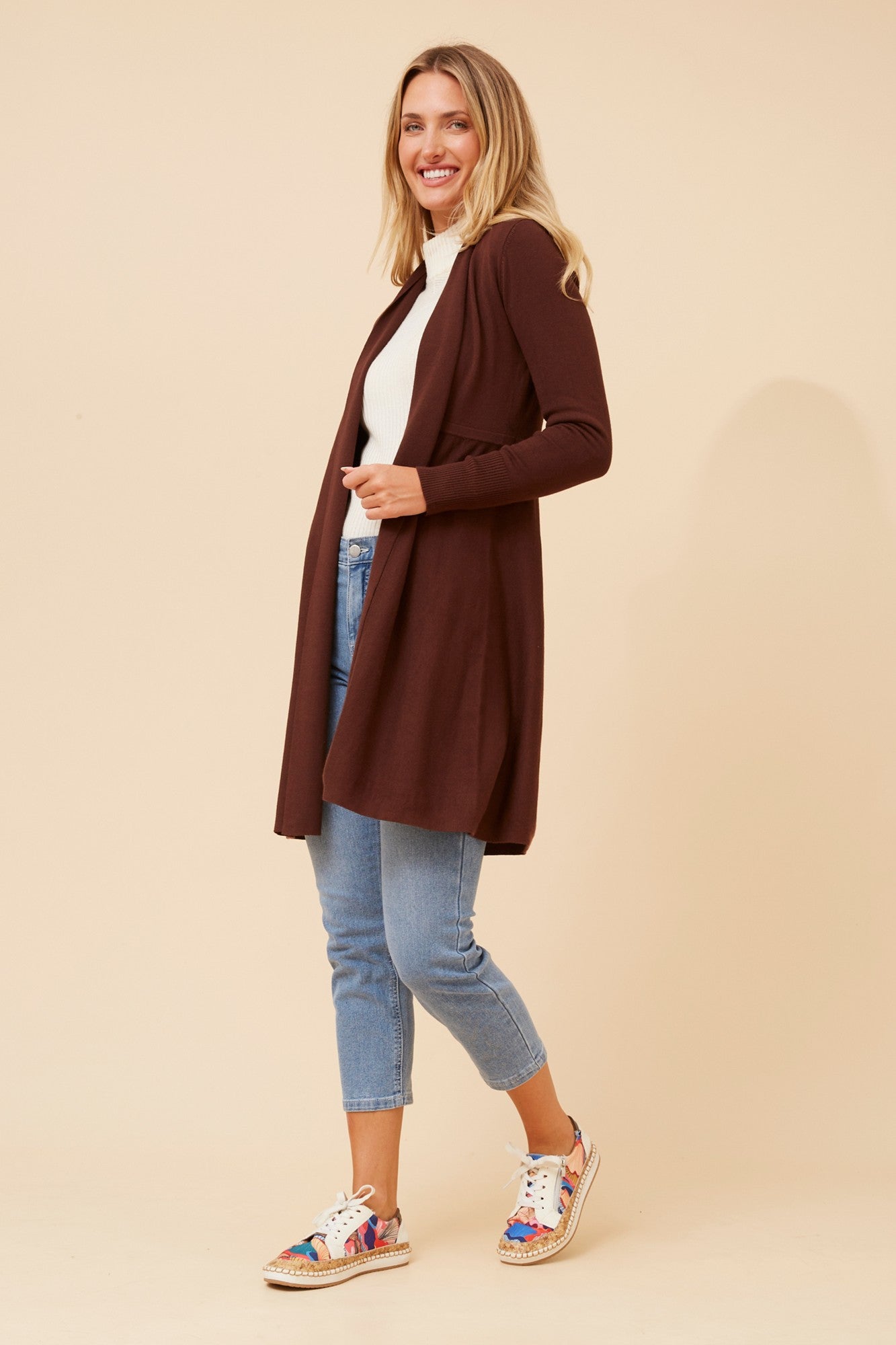 LENA SOLID KNIT CARDIGAN (Pistachio)