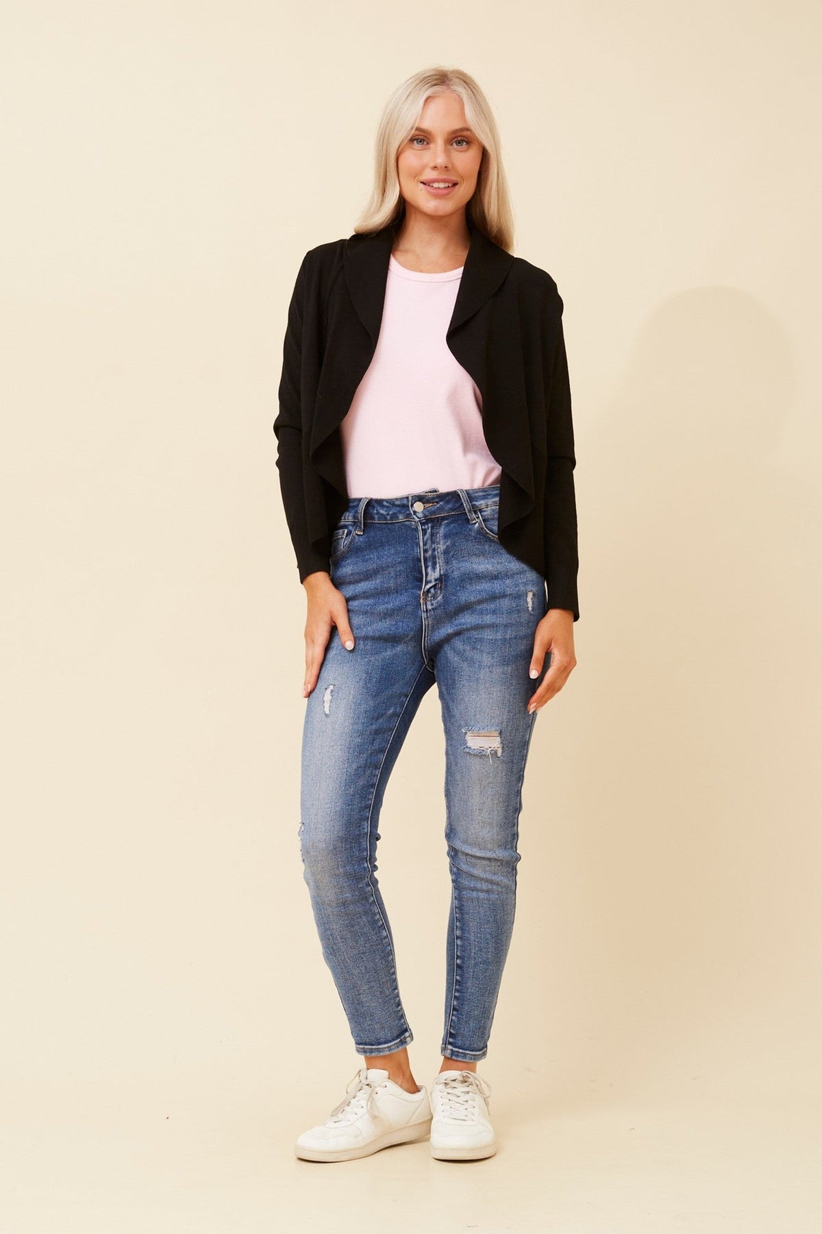 Caroline Morgan Australia SAYDA KNIT CARDIGAN (Black)