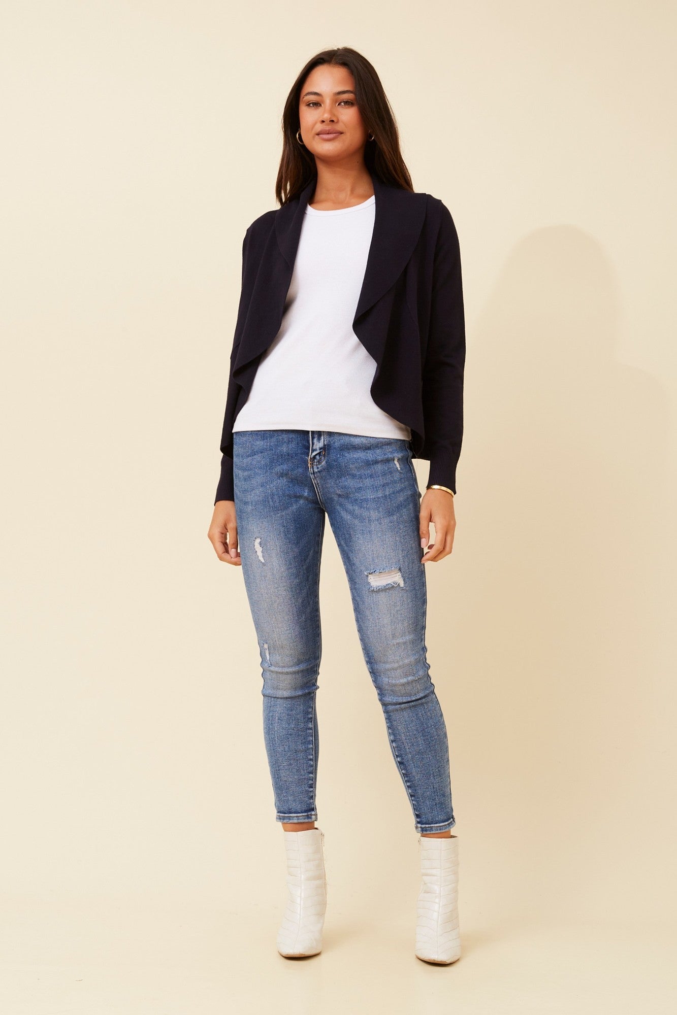 SAYDA KNIT CARDIGAN (Clay)
