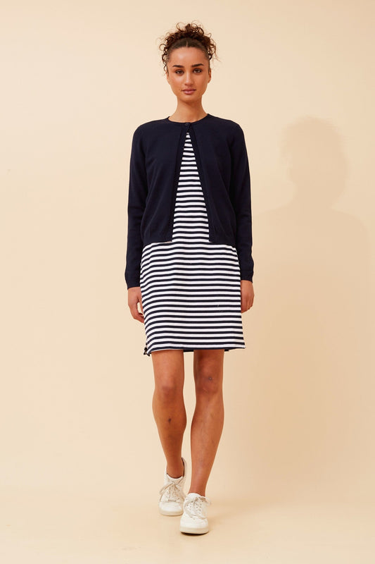 Caroline Morgan Australia YALINA SOLID KNIT CARDIGAN (Navy)