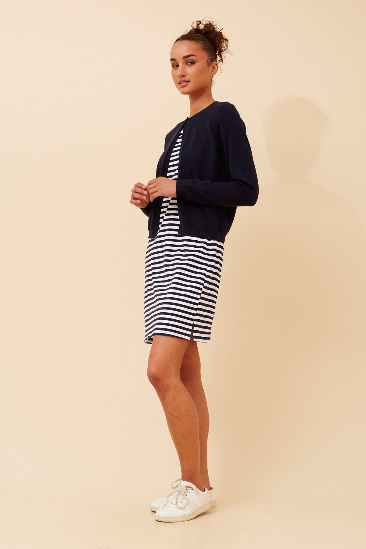 Caroline Morgan Australia YALINA SOLID KNIT CARDIGAN (Navy)