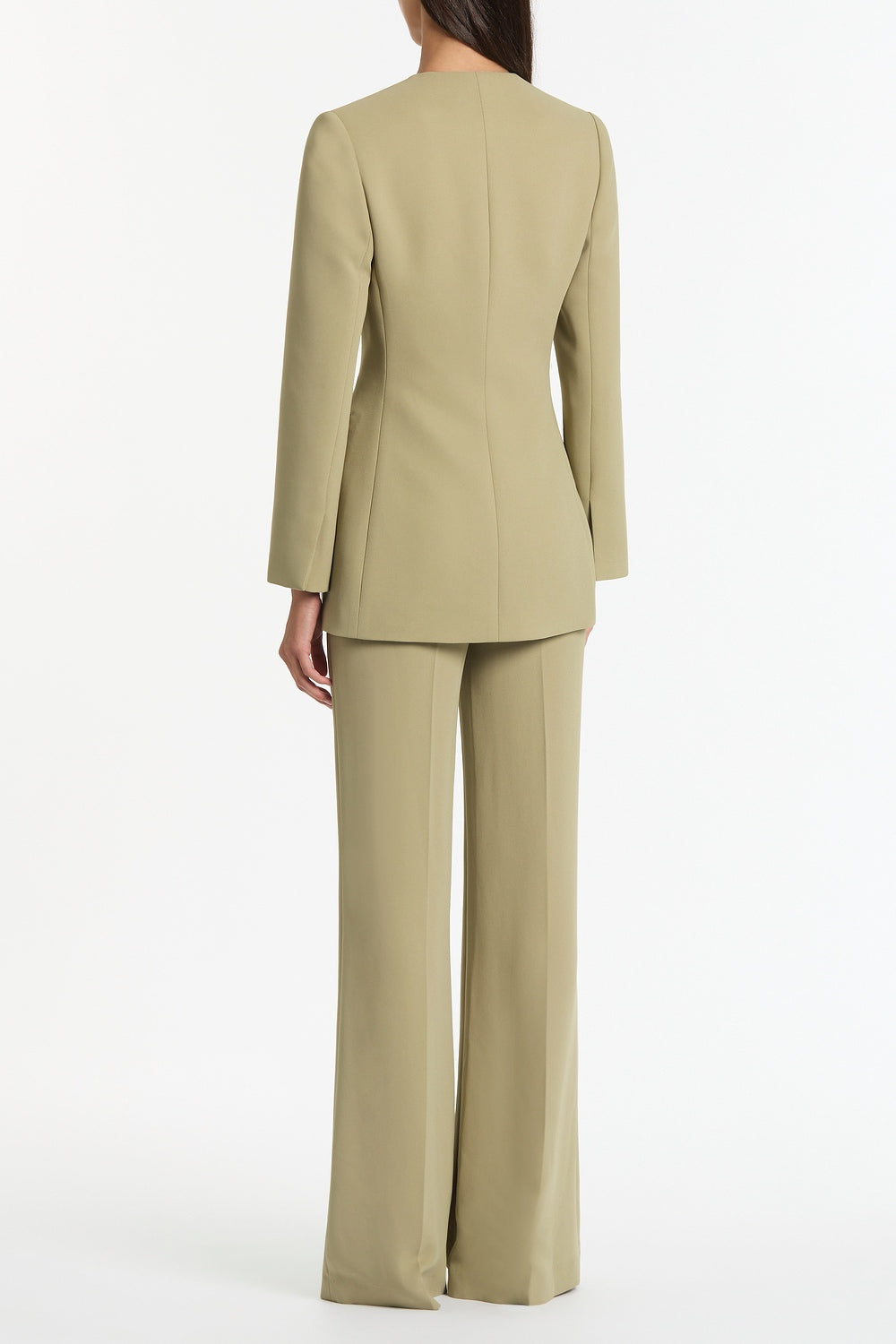 Carla Zampatti Kelp Crepe Moneta Blazer (Green)
