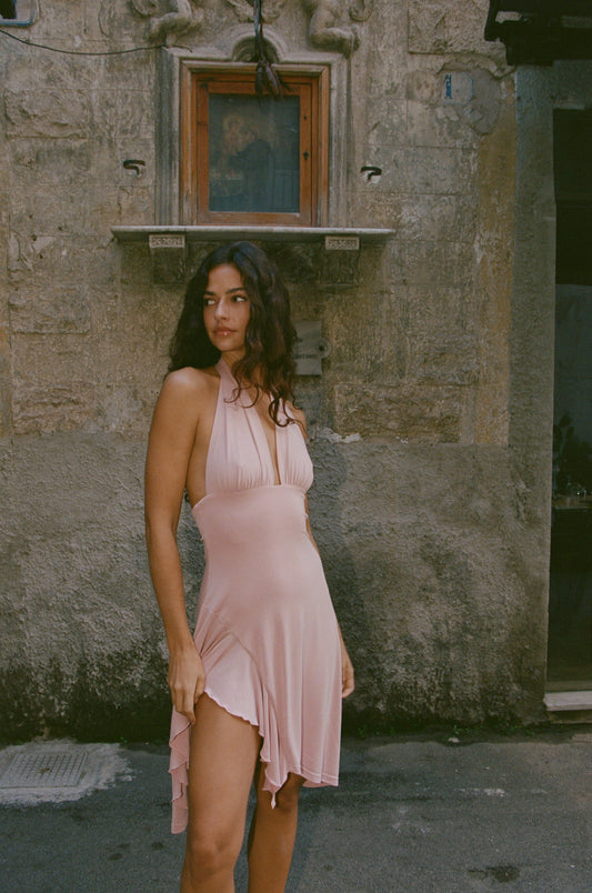 Image of Dresses. Product name - Kesha Dress in Pink colour by brand - With Jéan