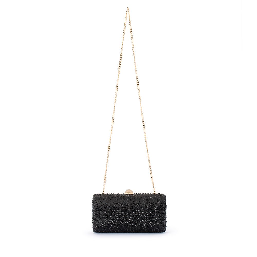 Olga Berg KIRA Hotfix Clutch (Black)