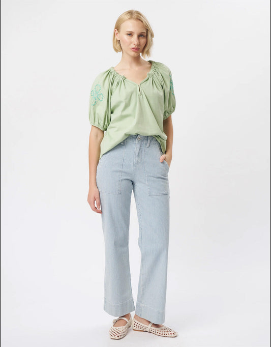 Kireina Celeste Jean Blue & White Stripe (Blue White Stipe)