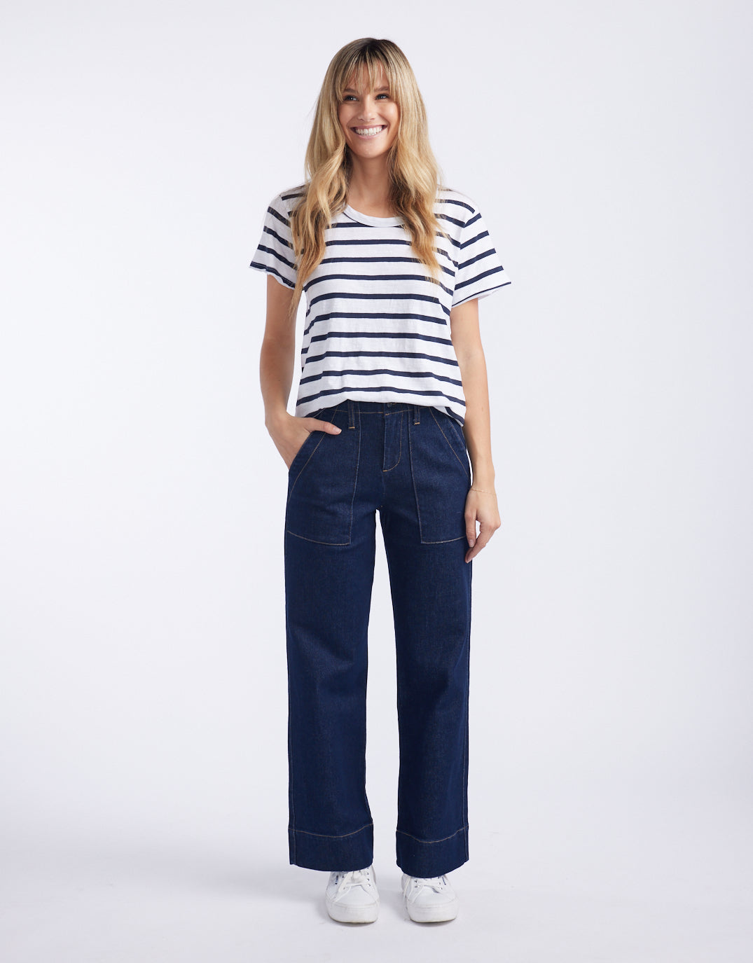 Celeste Wide Leg Jeans - (Indigo)