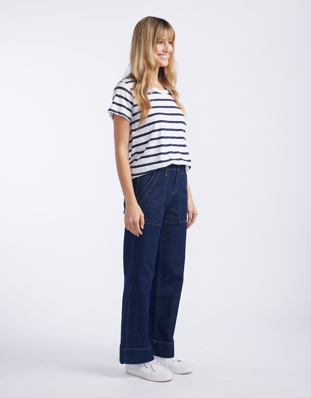 Celeste Wide Leg Jeans - (Indigo)