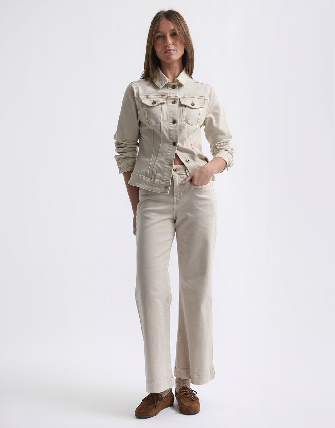 Kireina Freya Welt Pocket Jean (Sand)