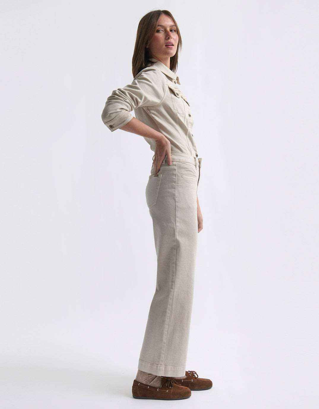 Kireina Freya Welt Pocket Jean (Sand)