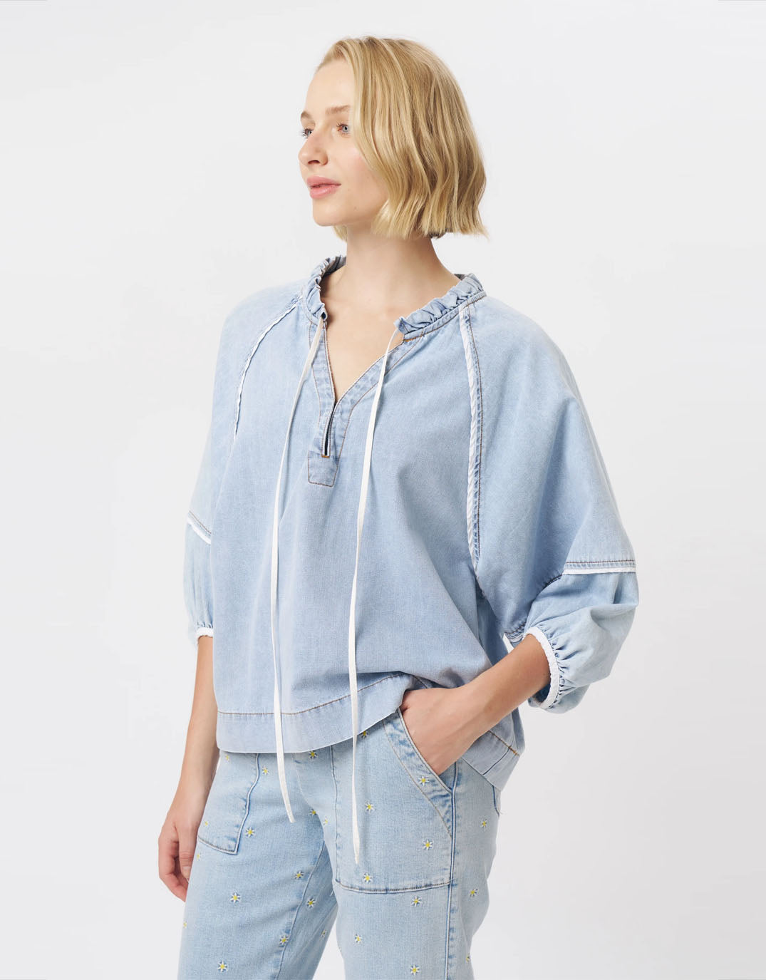 Kireina Joanne Shirt Denim Blue (Blue Denim)