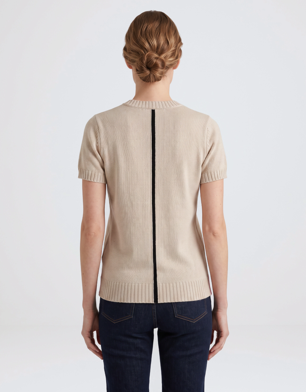 Urban Luxury Knit Top (Sand/Pink/Blue)