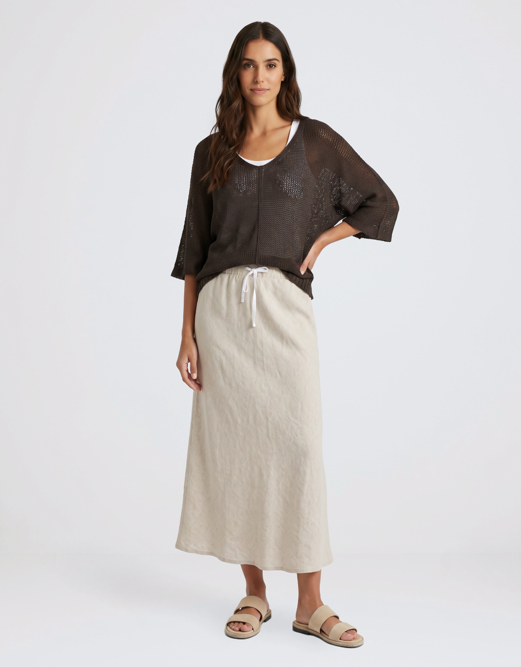 Urban Luxury Knit Sweater (Chocolate)