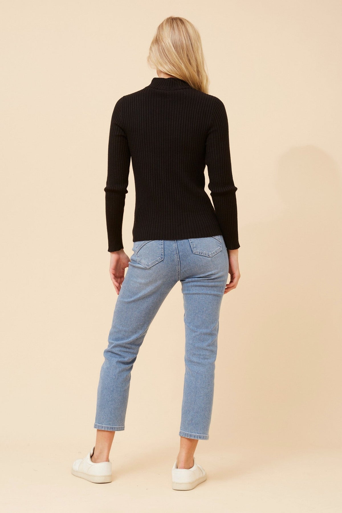 Caroline Morgan Australia JUNE SOLID KNIT JUMPER (Black)