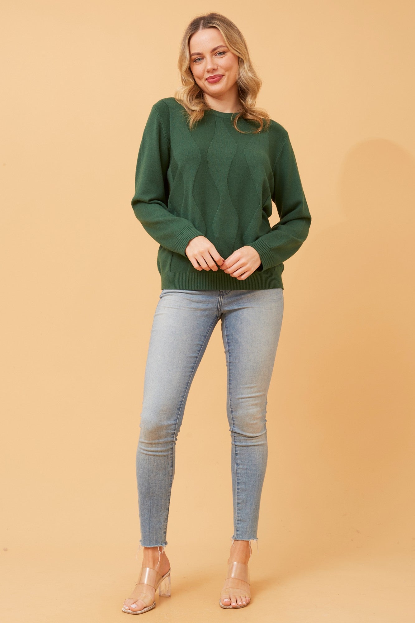 ANGIE KNIT PULLOVER (Beige)