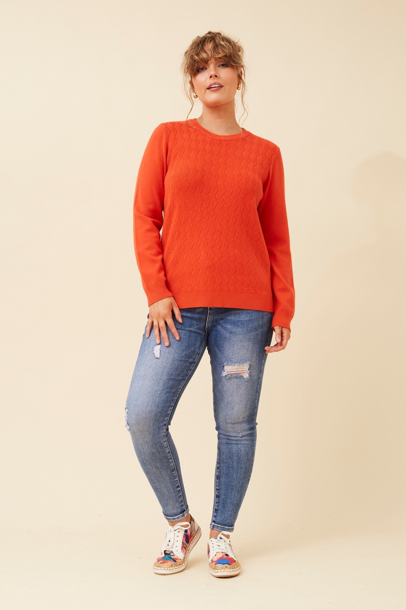 ANGIE KNIT PULLOVER (Black)