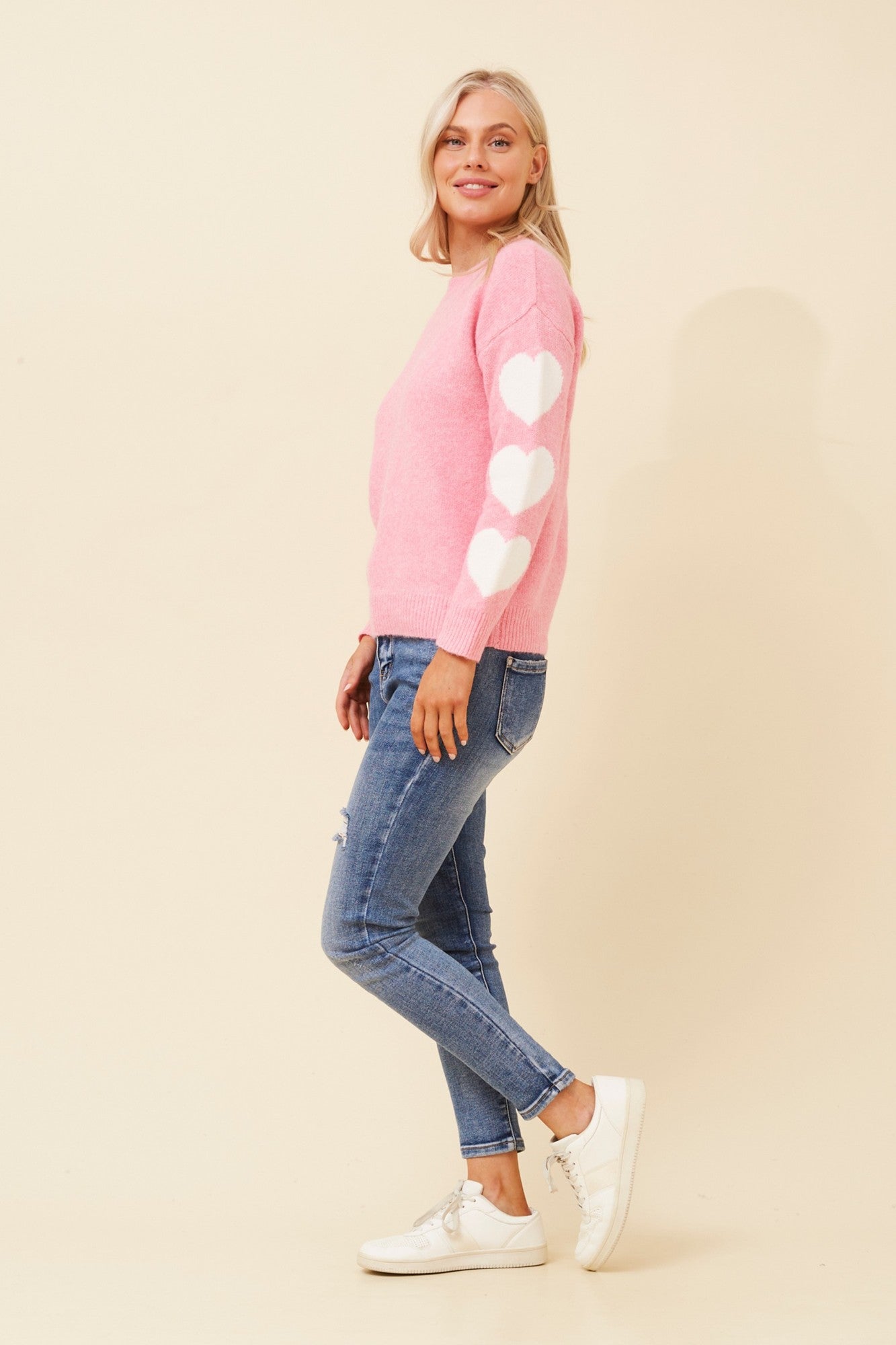 LATISHA WOOL BLEND KNIT PULLOVER (Light Blue)