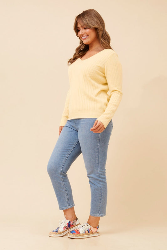 PAZ SOLID KNIT PULLOVER (Black)
