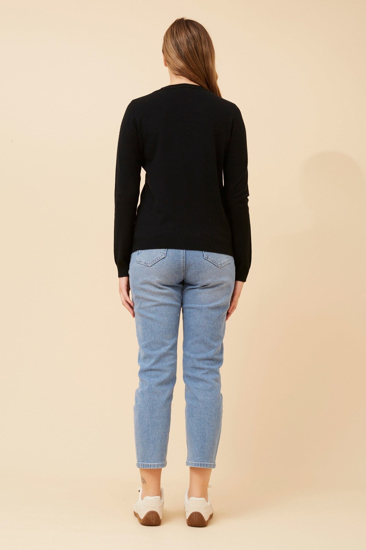 Caroline Morgan Australia ANGIE SOLID KNIT PULLOVER (Black)