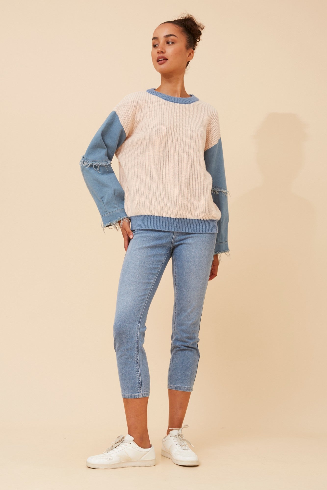 TEYA KNIT PULLOVER (Nougat)