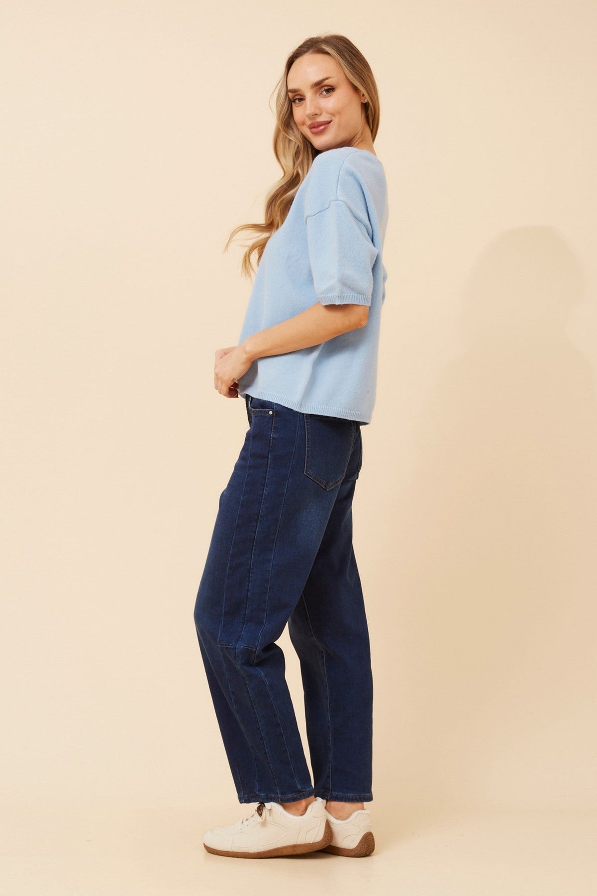 Caroline Morgan Australia GILBERT SOLID KNIT PULLOVER (Skylight)