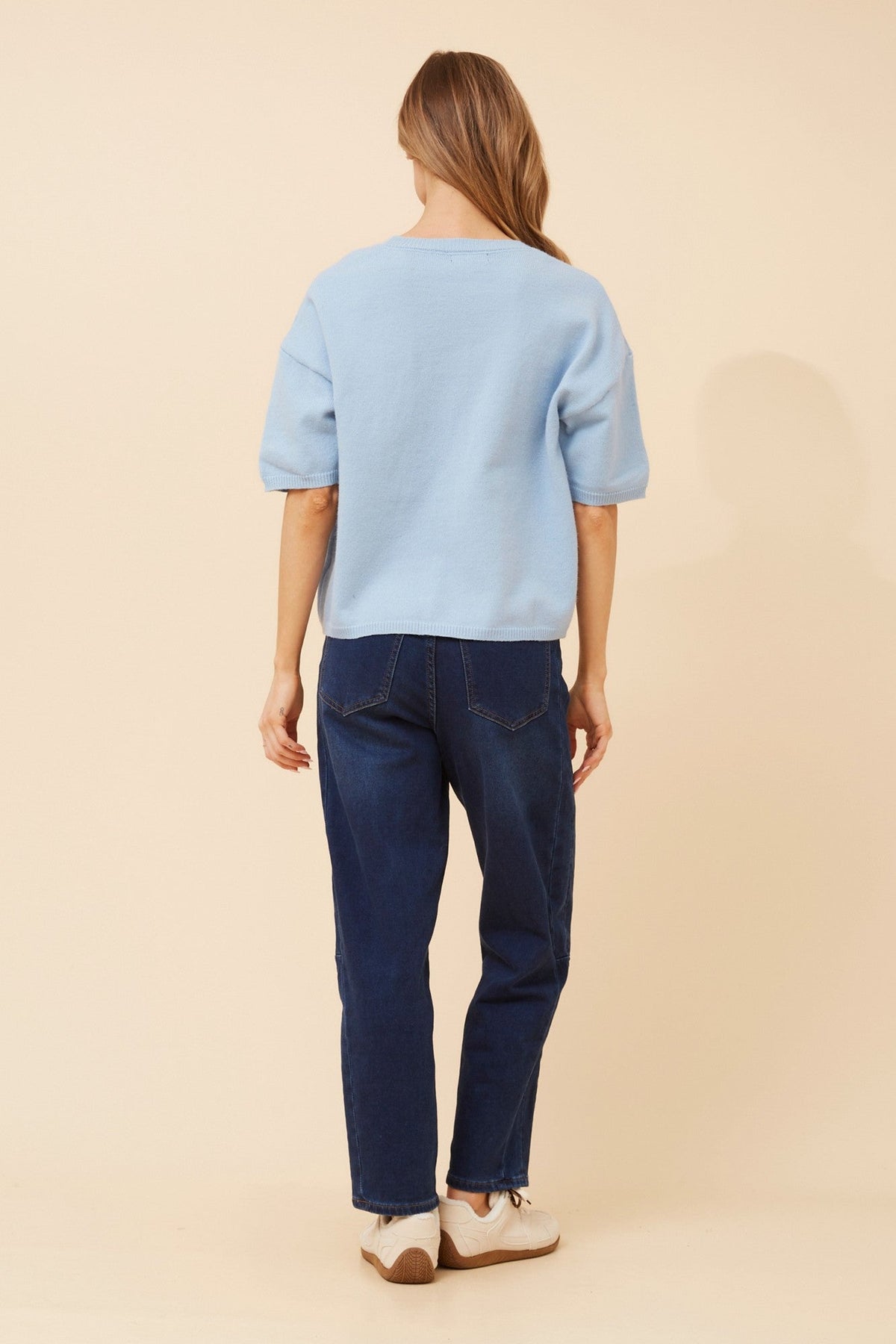 Caroline Morgan Australia GILBERT SOLID KNIT PULLOVER (Skylight)
