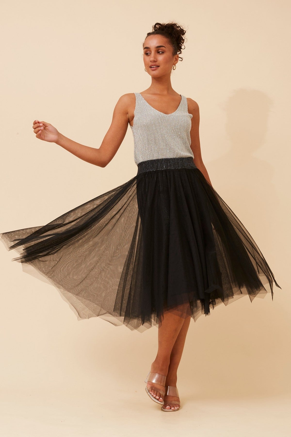 ANNALISE REVERSIBLE SKIRT (Black)
