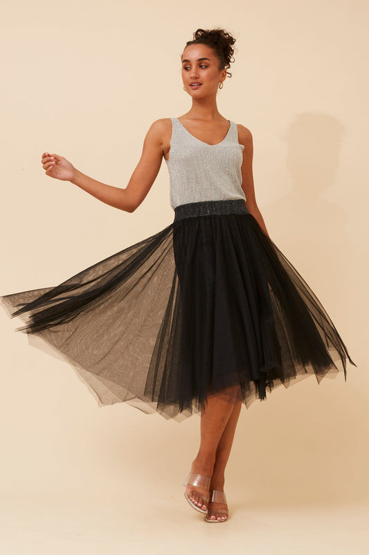 ANNALISE REVERSIBLE SKIRT (Black)