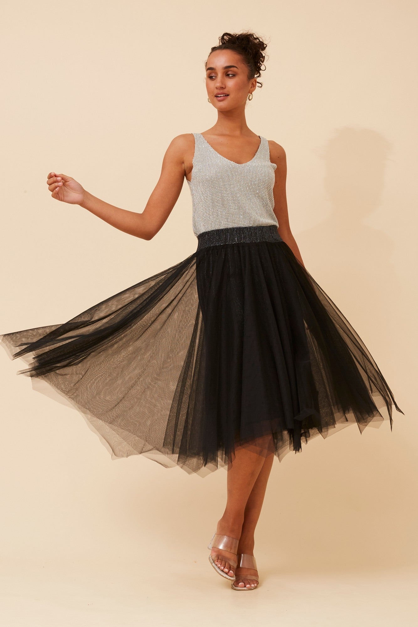 ANNALISE REVERSIBLE SKIRT (Black)