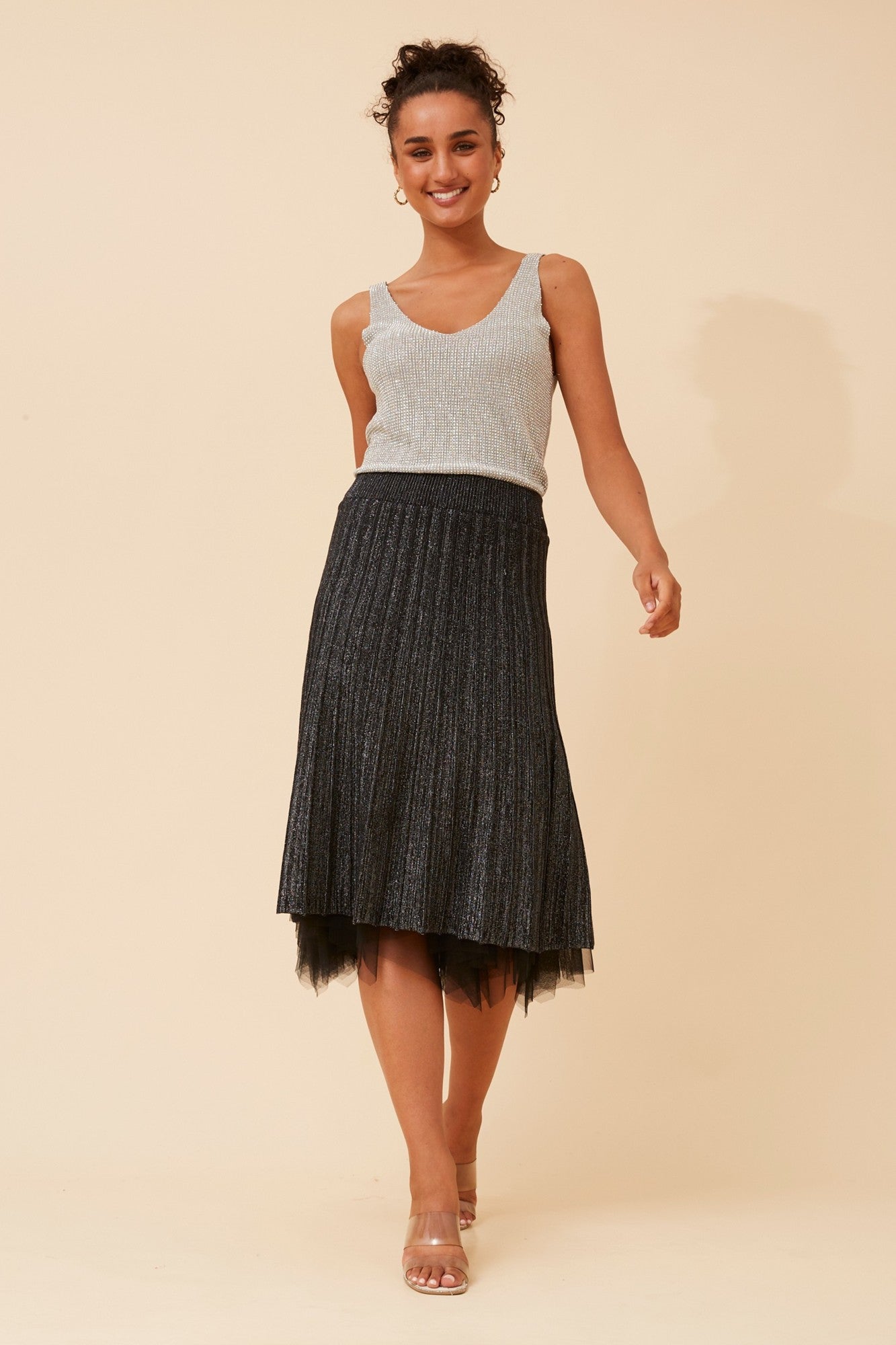 ANNALISE REVERSIBLE SKIRT (Black)
